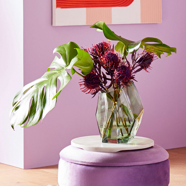 427254 Тарелка декоративная SIAYAN, L300, B300, H20, мрамор, белый в Санкт-Петербурге 427254 Тарелка декоративная SIAYAN, L300, B300, H20, мрамор, белый