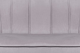 Дизайнерский диван для гостиниц Pearl Triple Grey на черных ножках №5