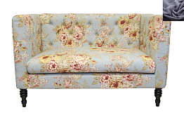 Прямой двухместный диван Rose цвет серый