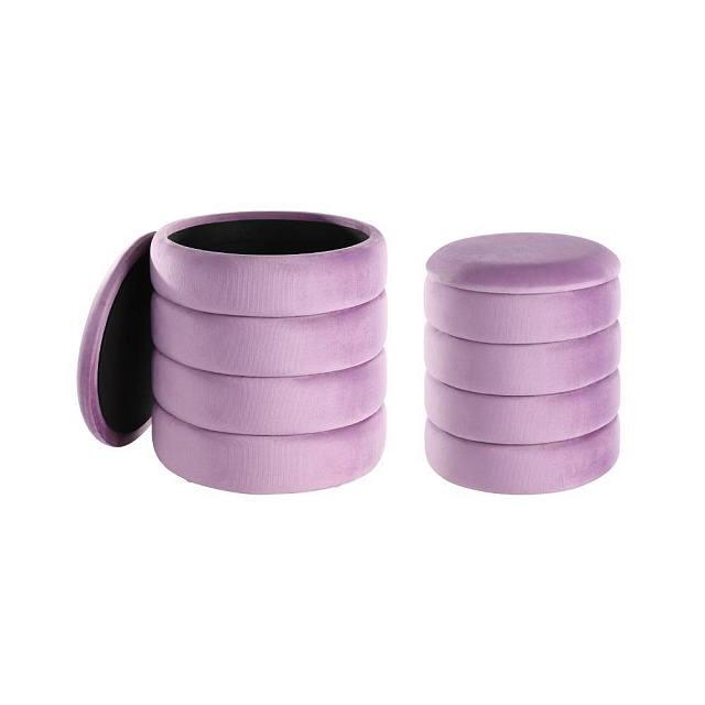 424128 Пуф AMPAHAKA (комп.из 2шт.), H445, ?400, полиэстер, фиолетовый в Санкт-Петербурге 424128 Пуф AMPAHAKA (комп.из 2шт.), H445, ?400, полиэстер, фиолетовый