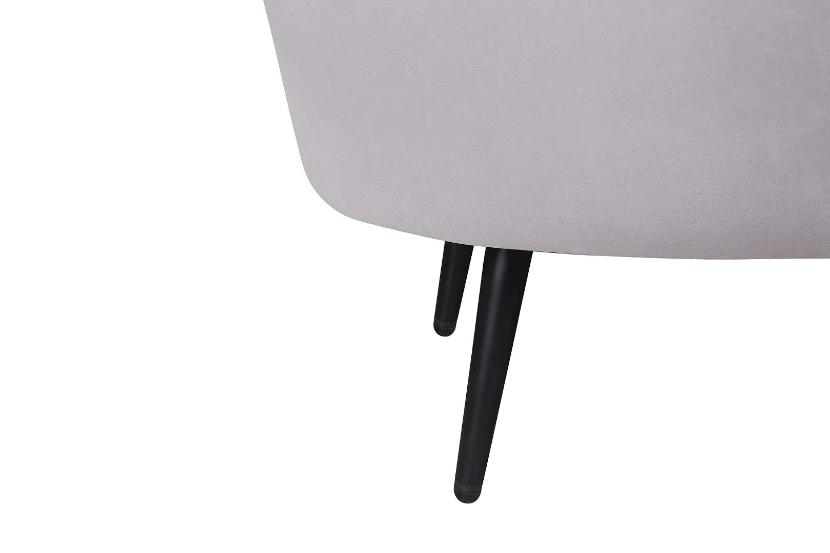 фото Диван ракушка Pearl Double Grey на черных ножках в интерьере в Москве фото Диван ракушка Pearl Double Grey на черных ножках в интерьере