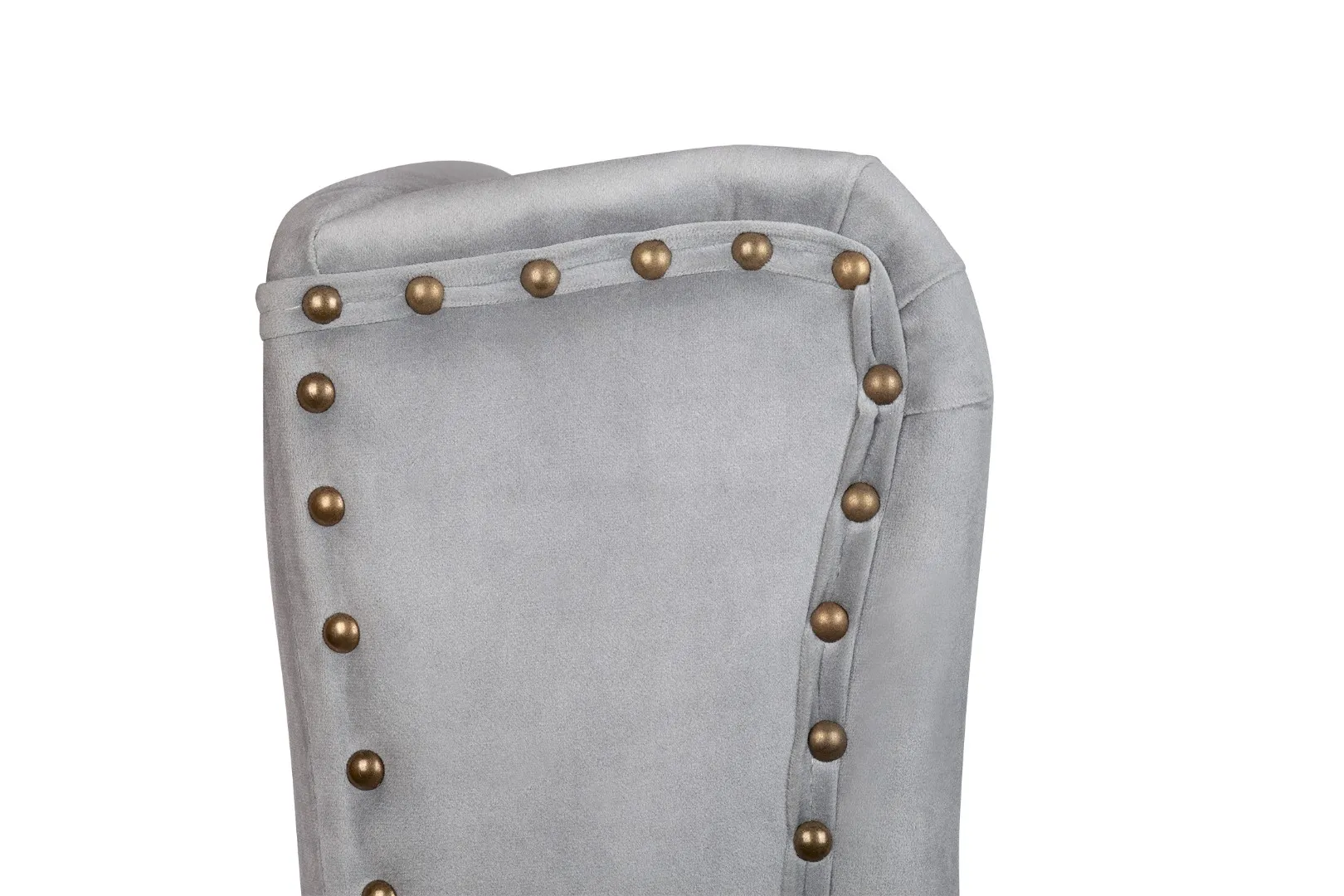 фото Дизайнерский барный стул Skipton Grey Velvet
