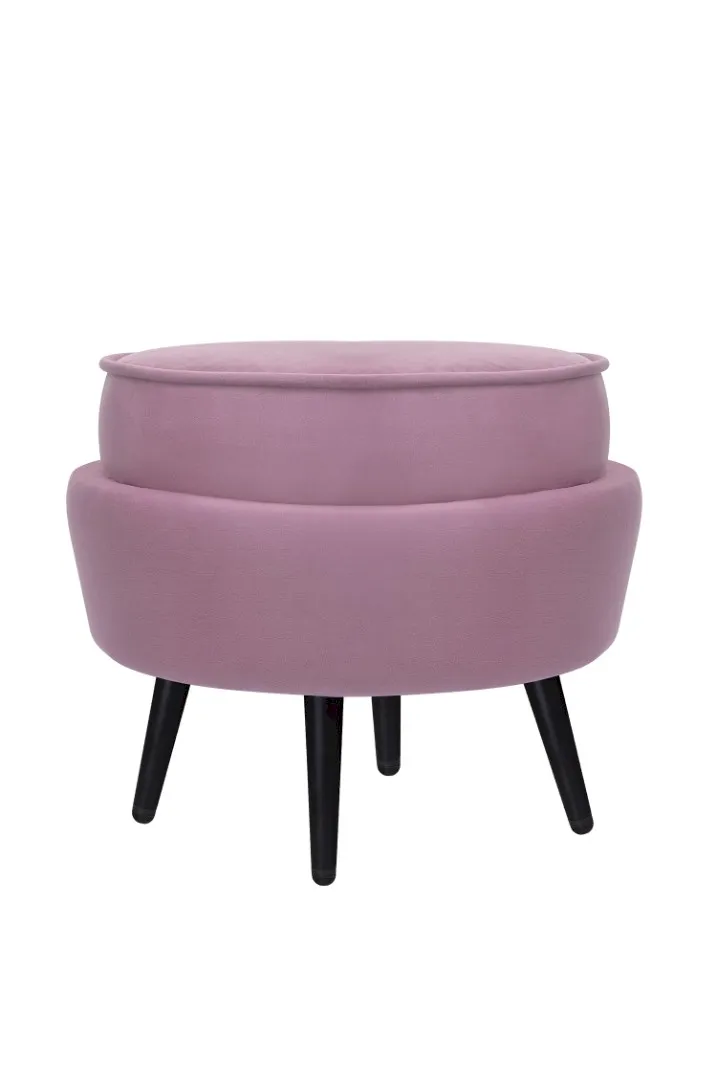 купить Пуф Pearl Adorn Pink на черных ножках в Москве купить Пуф Pearl Adorn Pink на черных ножках
