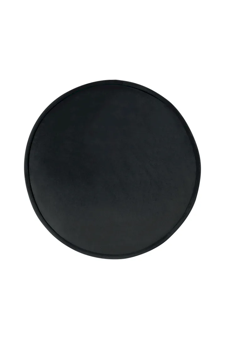 Пуф Pearl Adorn Black на черных ножках в интернет-магазине