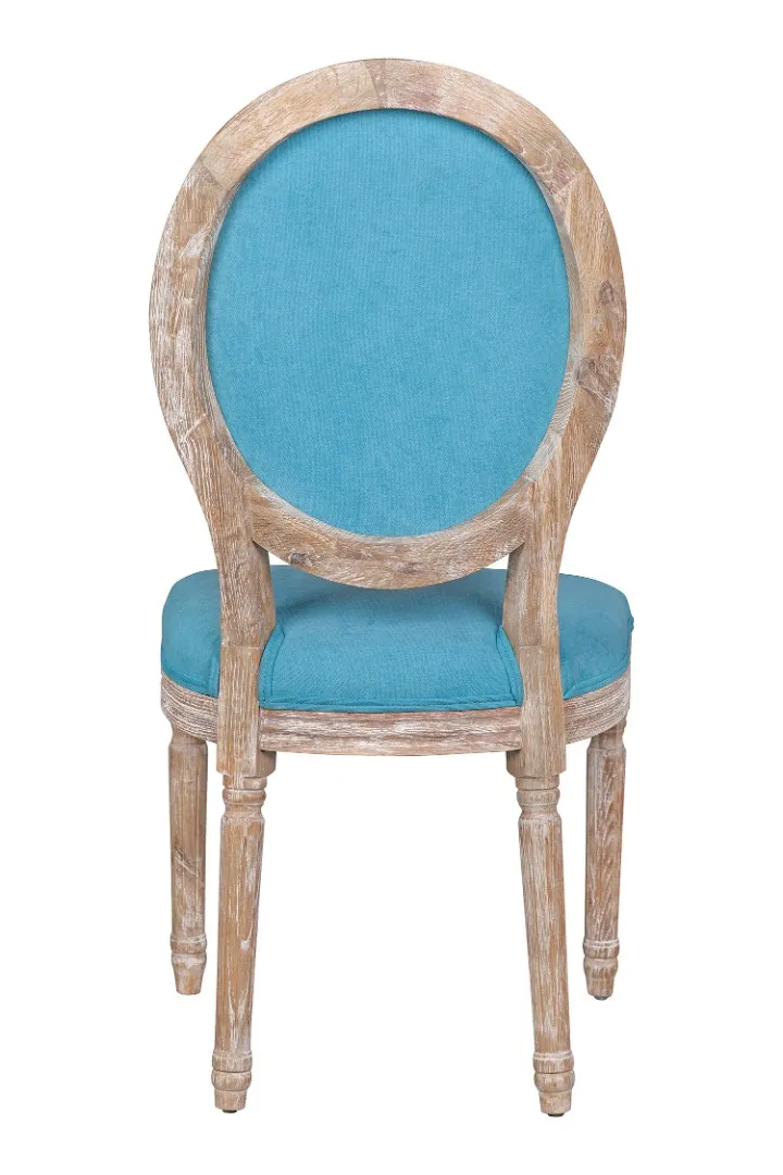 Стул с круглой спинкой Volker Oak Light Blue в интернет-магазине в Санкт-Петербурге