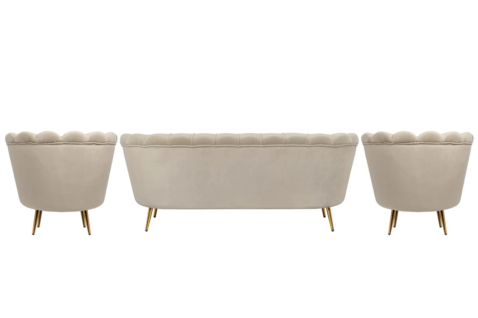 заказать Комплект кресел и дивана ракушка Pearl Triple Taupe