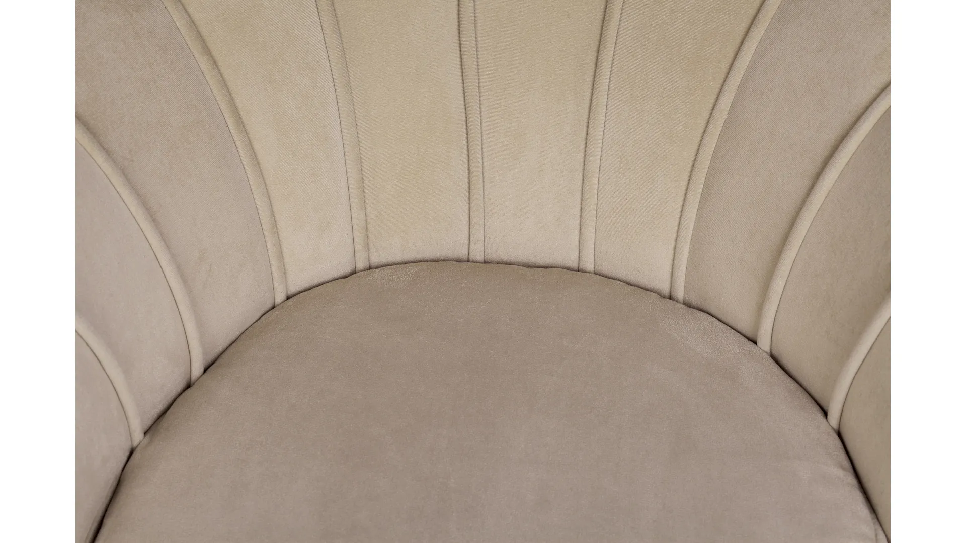 фото Кресло с пуфом ракушка Pearl Taupe в Санкт-Петербурге