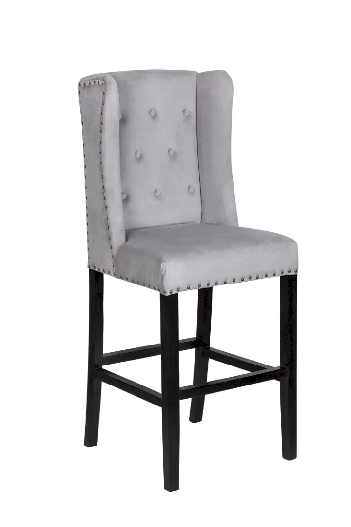 купить Дизайнерский барный стул Skipton Grey Velvet в Москве купить Дизайнерский барный стул Skipton Grey Velvet в Санкт-Петербурге