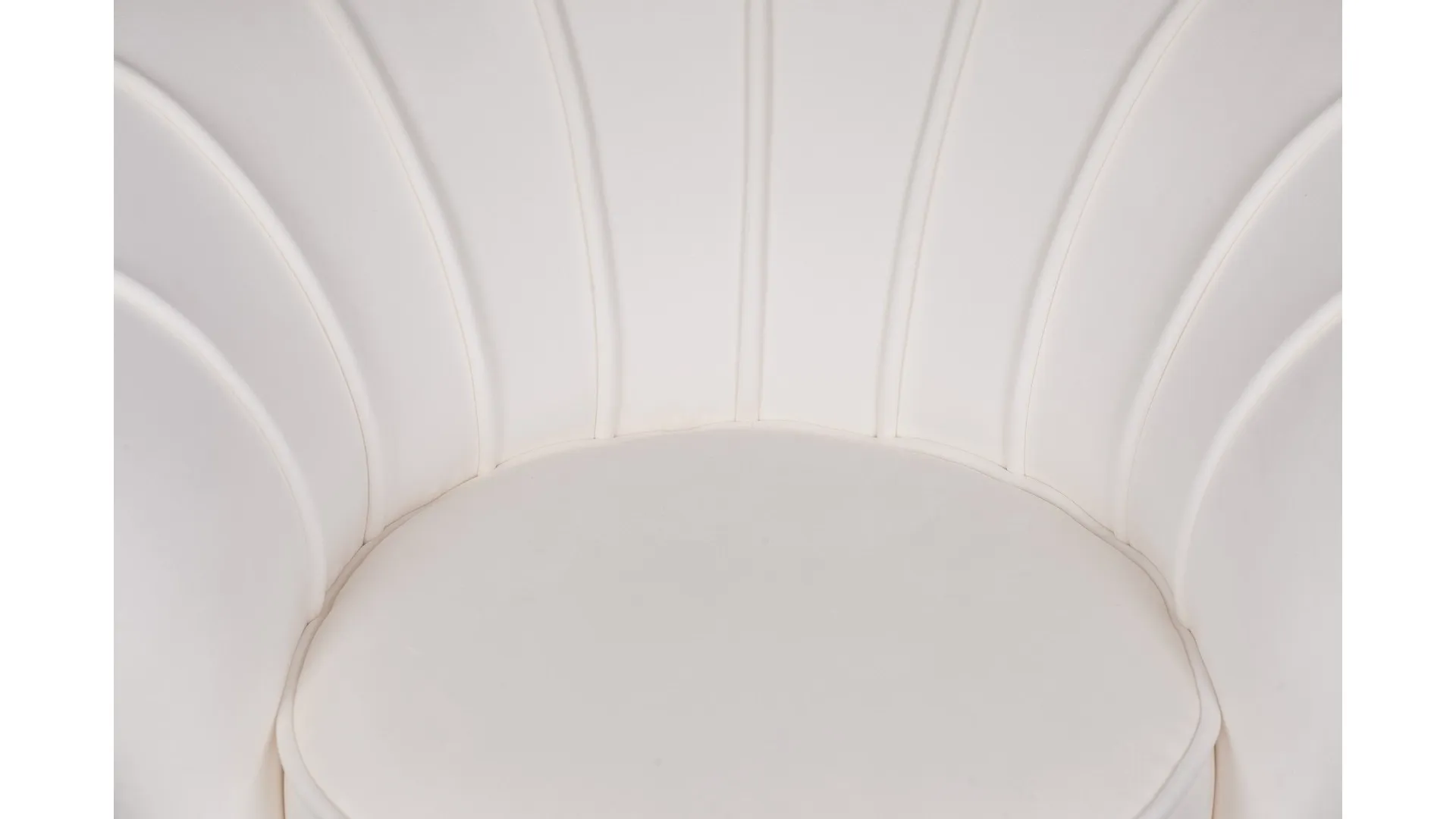фото Кресло с пуфом ракушка Pearl Beige в Санкт-Петербурге