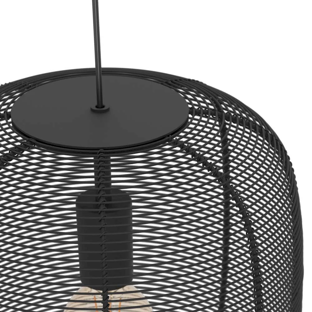 купить 43965 Подвесной светильник (люстра) RINROE, 1X40W (E27), ?325, сталь, черный