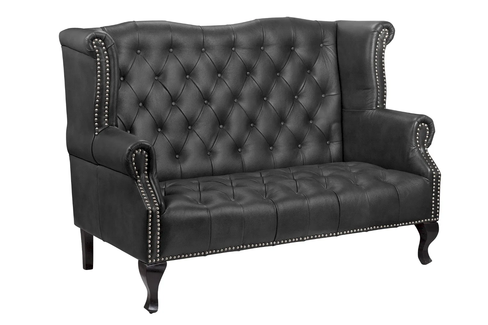 купить Кожаный дизайнерский диван лофт Royal Sofa Black в Санкт-Петербурге