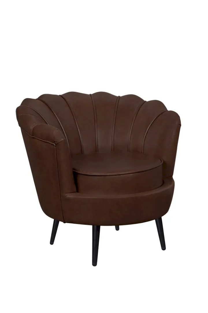 купить Низкое кресло ракушка Pearl Brown V2 на черных ножках в Москве купить Низкое кресло ракушка Pearl Brown V2 на черных ножках
