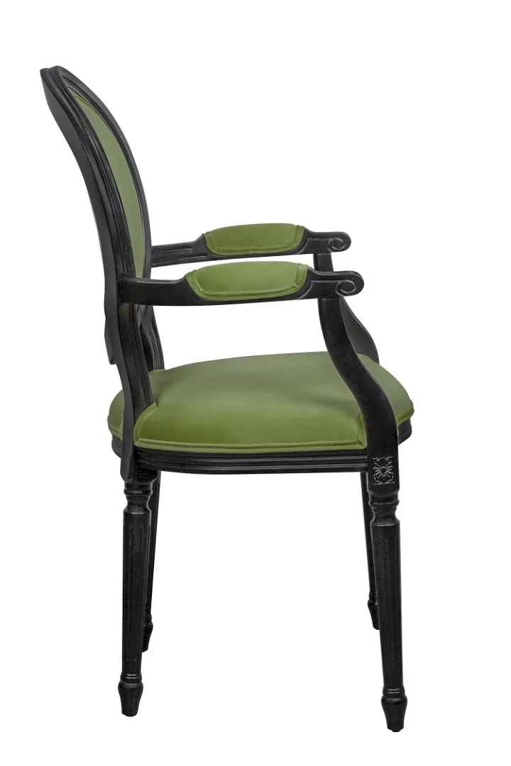 заказать Мягкий стул с подлокотниками Delo Kora Arm Green