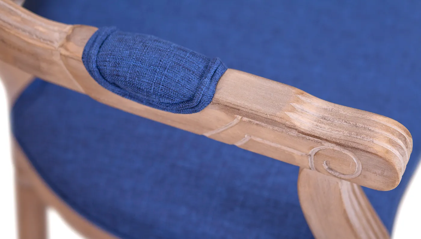 фото Мягкий стул с подлокотниками Volker Arm Original Blue в Санкт-Петербурге