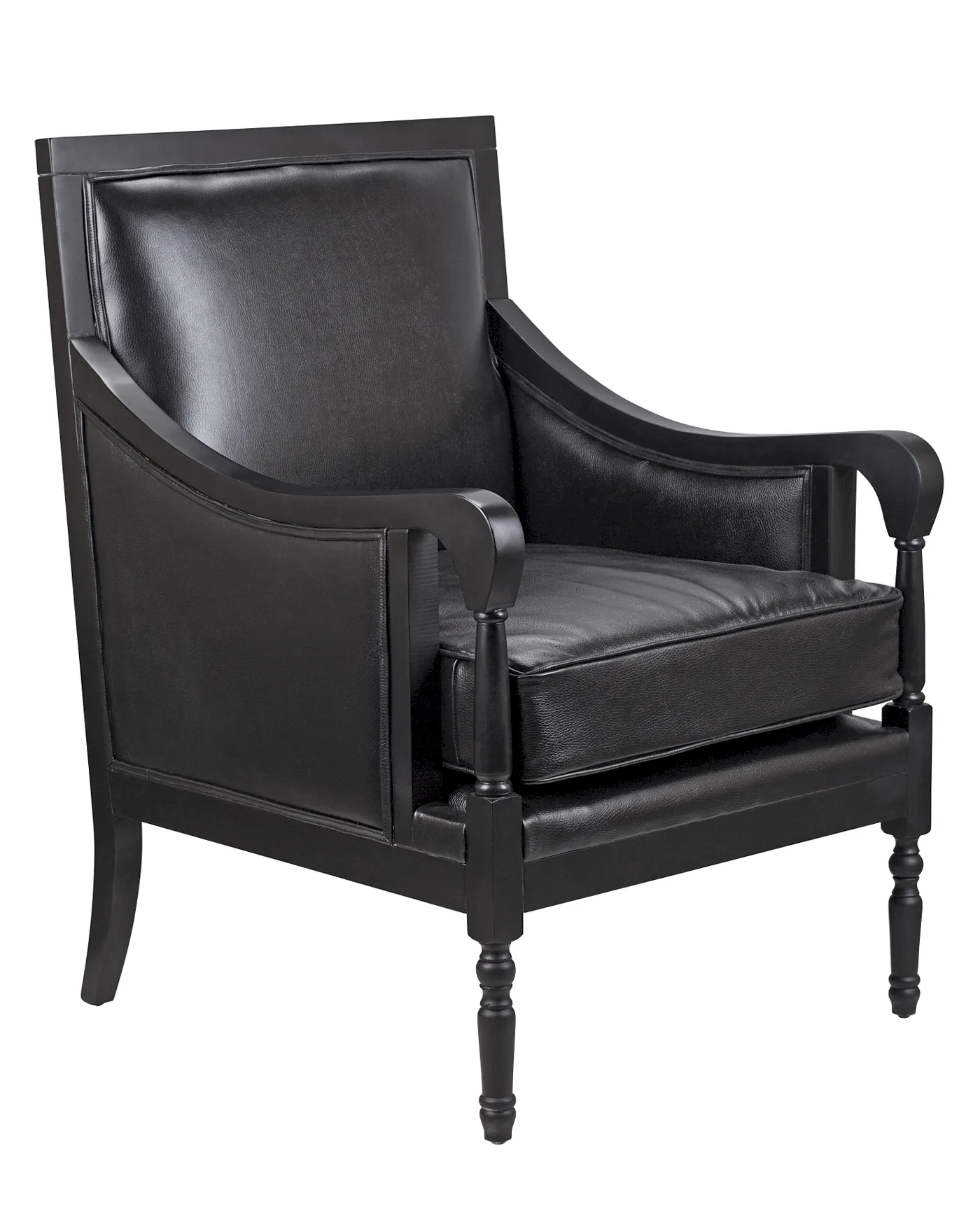 купить Классическое американское кресло Colin Black Leather в Санкт-Петербурге