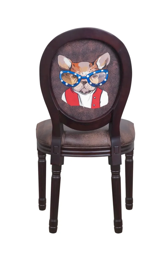 Стул Volker Brownie Bulldog Print в интернет-магазине в Москве Стул Volker Brownie Bulldog Print в интернет-магазине в Санкт-Петербурге