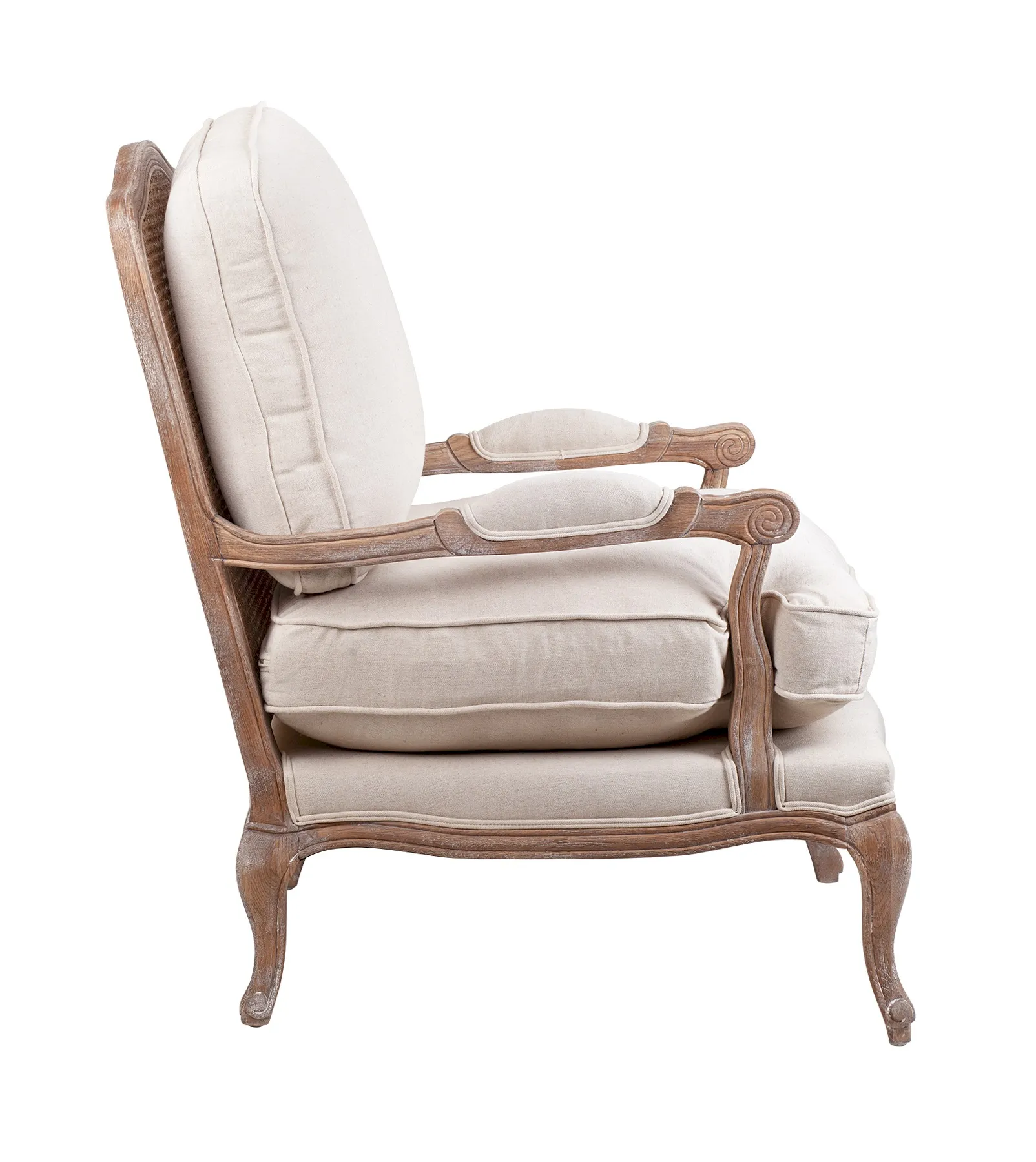 заказать Мягкое полукресло с подлокотниками Niro Rattan Beige в Санкт-Петербурге