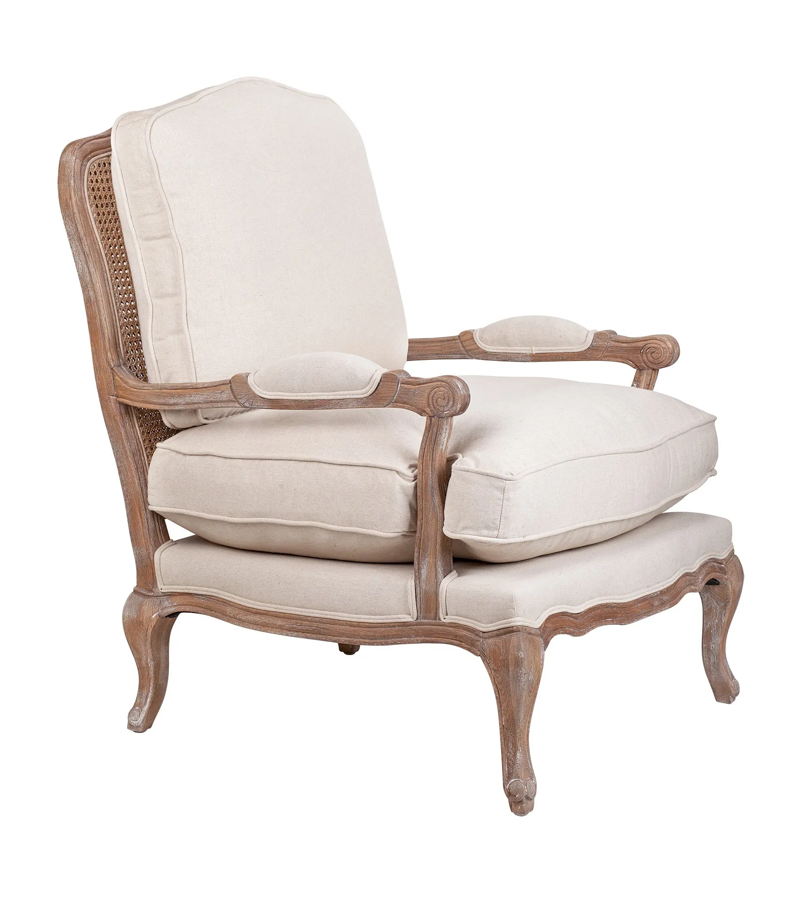 купить Мягкое полукресло с подлокотниками Niro Rattan Beige в Санкт-Петербурге