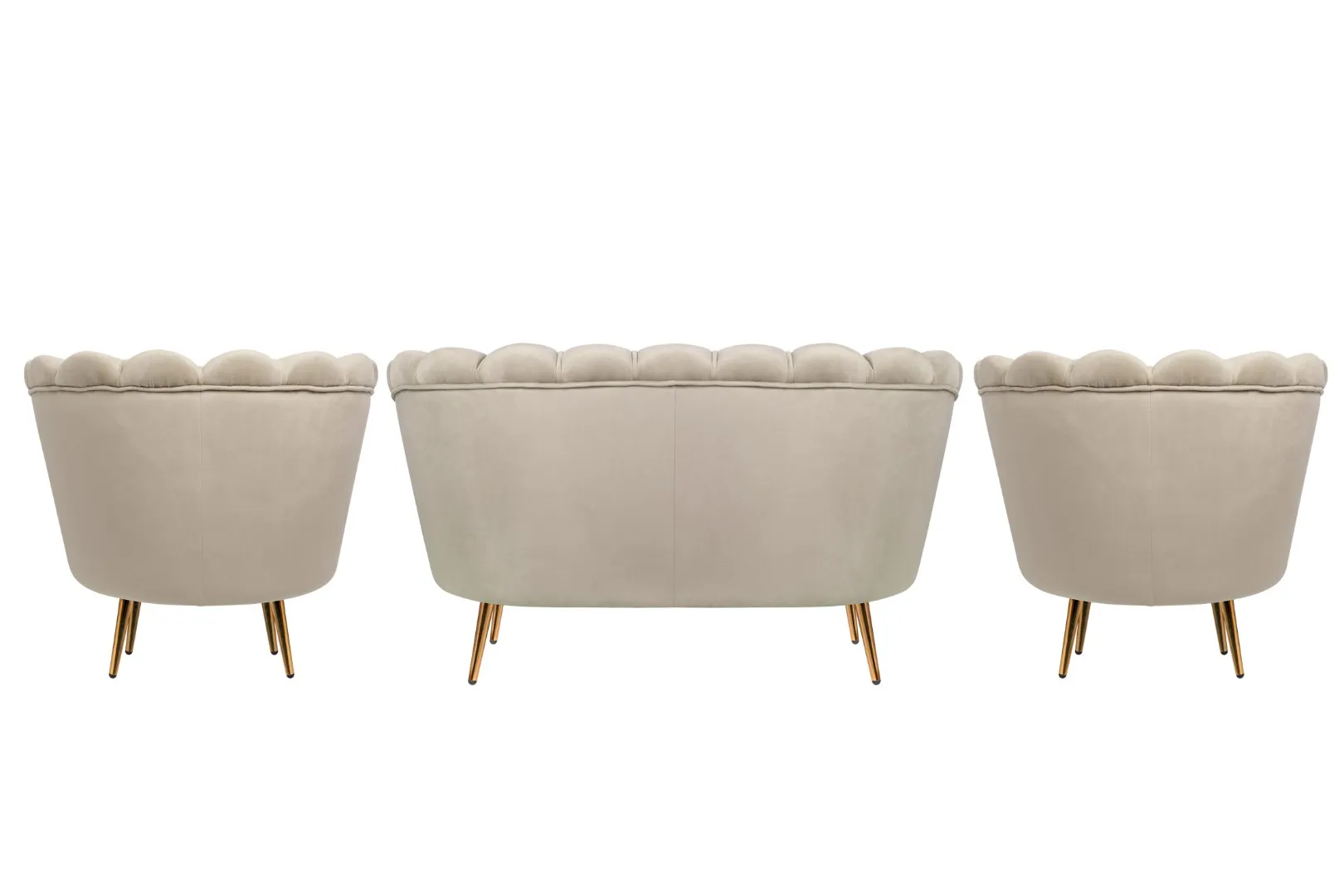 заказать Комплект кресел и дивана ракушка Pearl Double Taupe