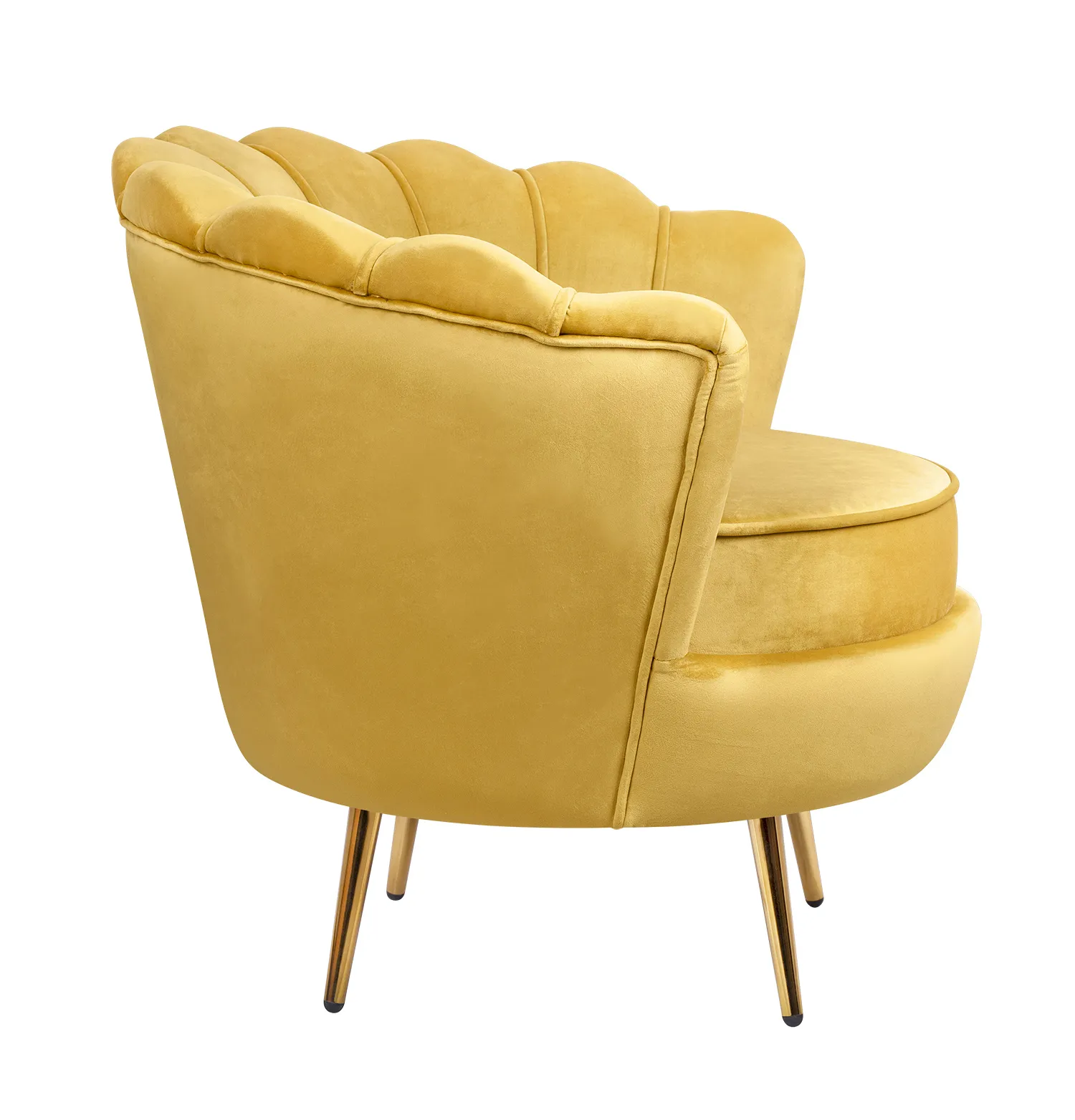 заказать Низкое кресло ракушка Pearl Yellow в Санкт-Петербурге