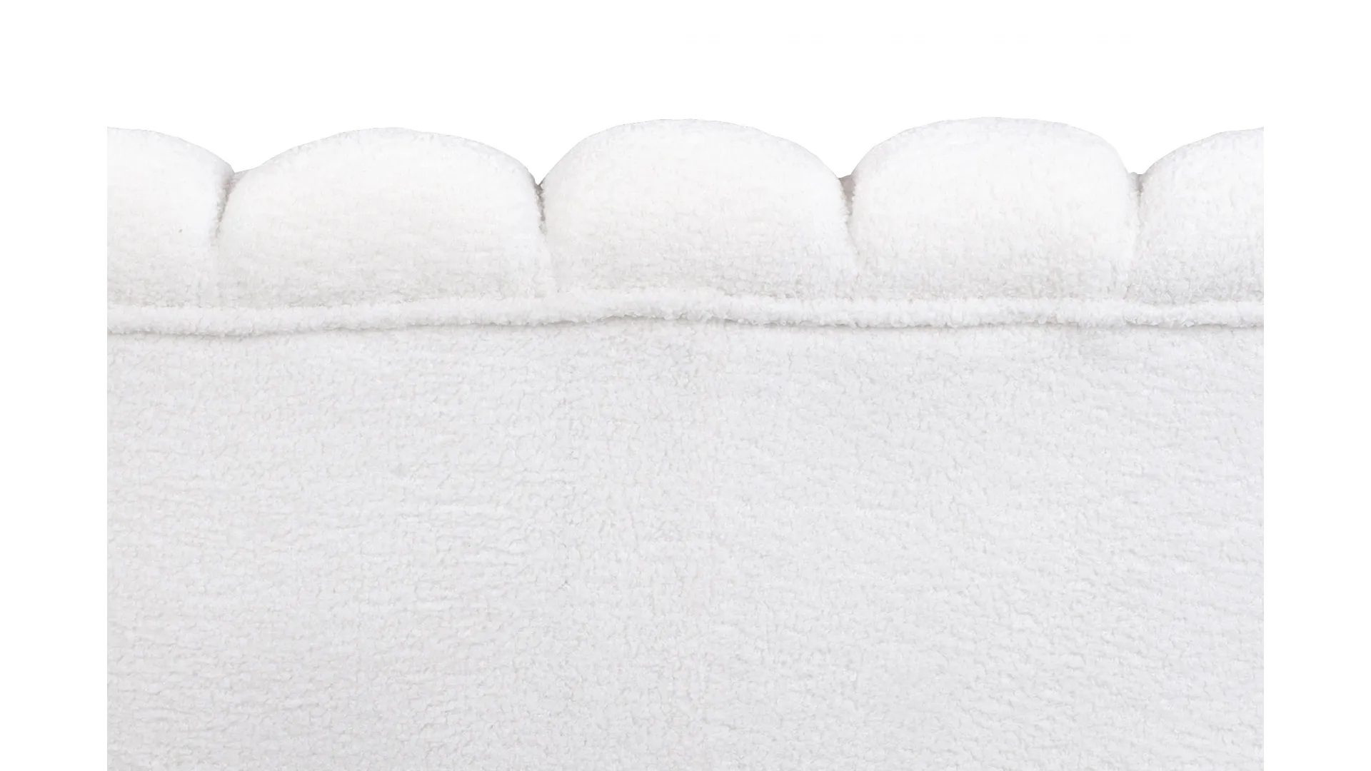 Комплект кресел и дивана ракушка Pearl Double White Boucle в интернет-магазине