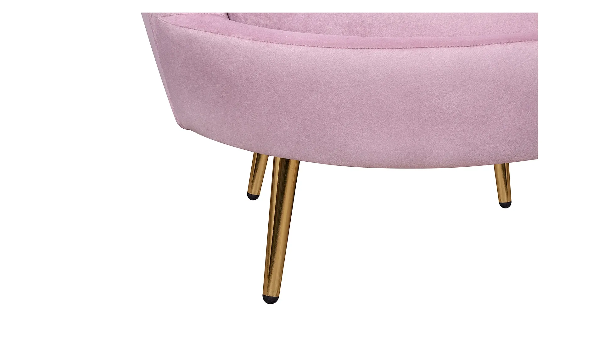 Кресло с пуфом ракушка Pearl Pink в интерьере в Санкт-Петербурге