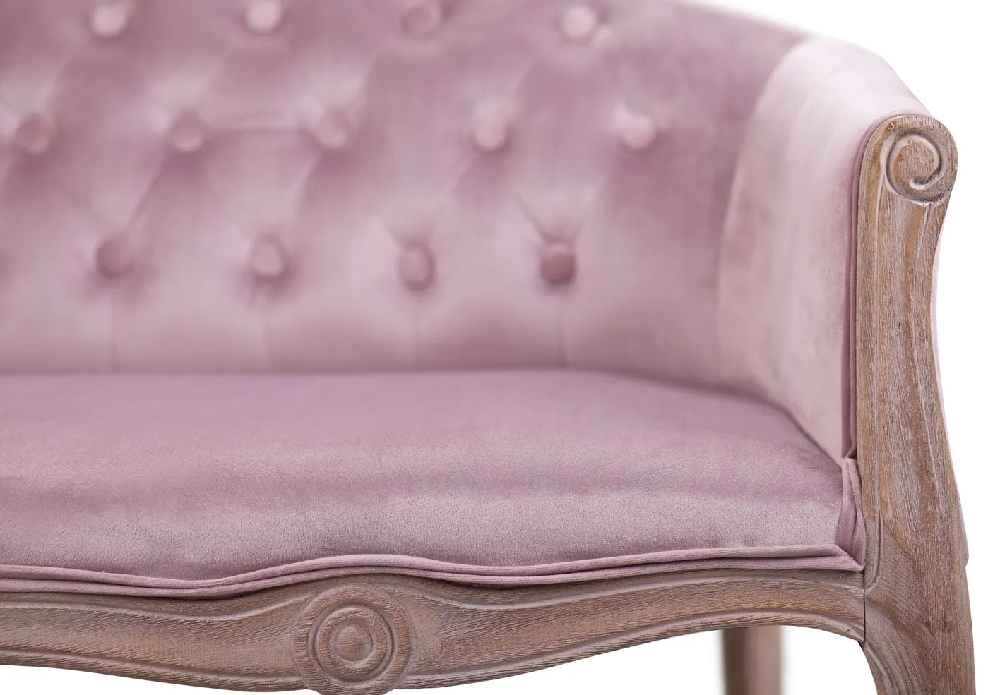 Двухместный дизайнерский диван Kandy Double Pink Velvet в интерьере