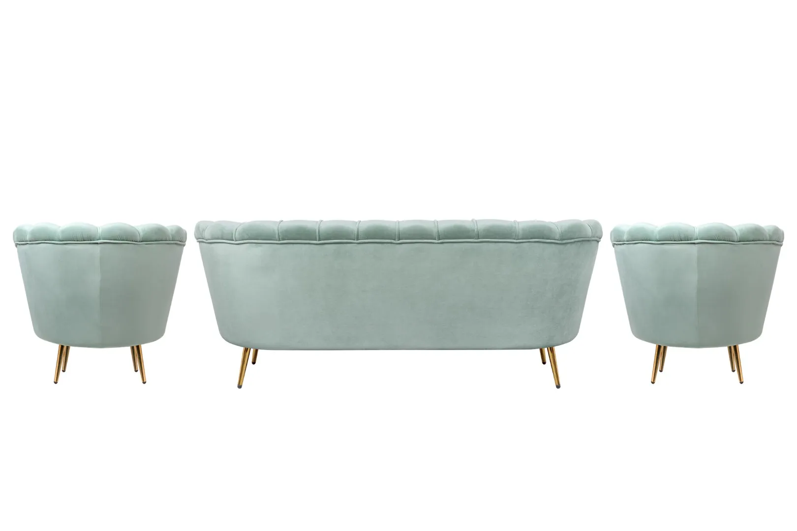 заказать Комплект кресел и дивана ракушка Pearl Triple Green в Москве заказать Комплект кресел и дивана ракушка Pearl Triple Green в Санкт-Петербурге