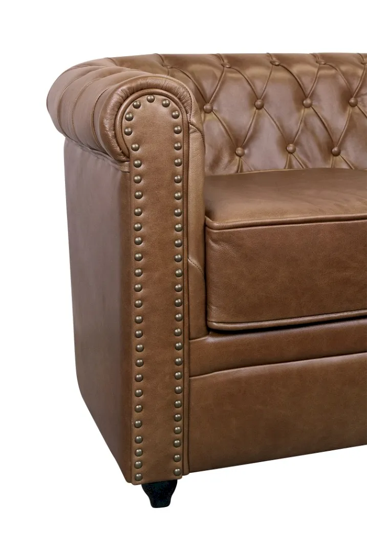 фото Кожаный диван лофт Karo Brown leather 2S в Москве фото Кожаный диван лофт Karo Brown leather 2S в Санкт-Петербурге