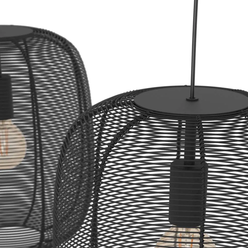 купить 43966 Люстра RINROE, 2X40W (E27), L900, B325, H1100, сталь, черный