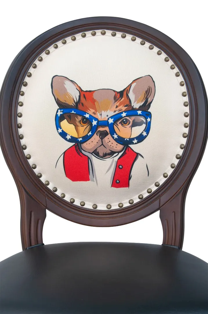 фото Стул Delo Kora Bulldog Print