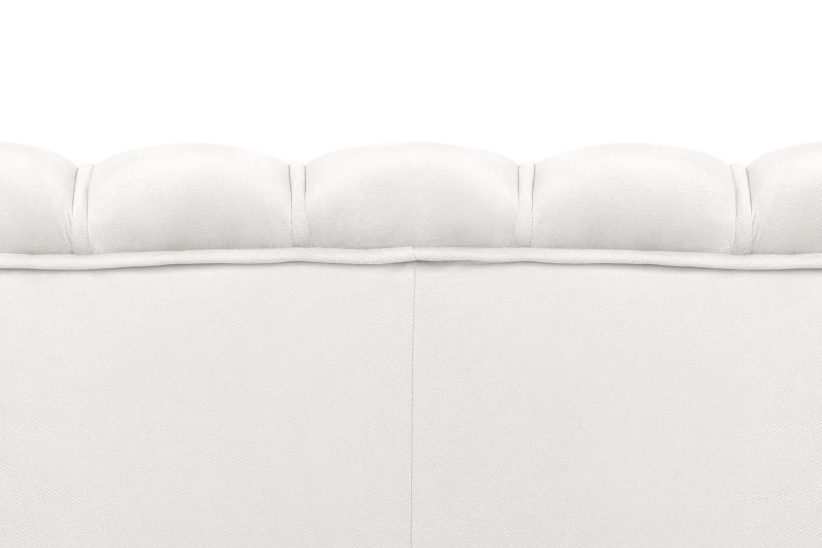 Диван ракушка Pearl Double Beige на черных ножках в интерьере