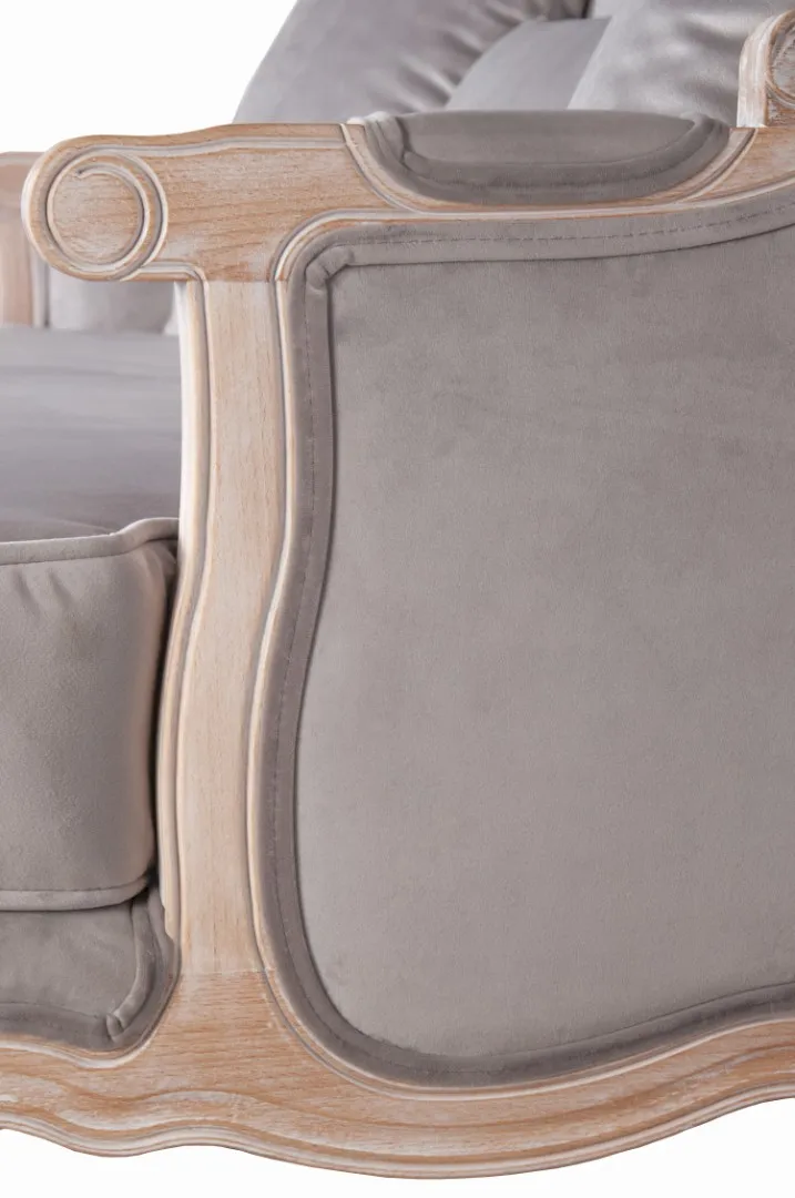 Двухместный дизайнерский диван Brody Double grey в интернет-магазине
