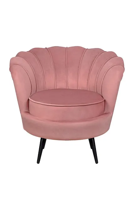 Низкое кресло ракушка Pearl Pink V3 на черных ножках в Санкт-Петербурге Низкое кресло ракушка Pearl Pink V3 на черных ножках