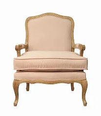 фото Мягкое полукресло с подлокотниками Nitro Beige Velvet в интерьере в Санкт-Петербурге