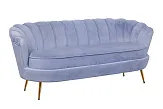 Трехместный диван ракушка для гостиниц Pearl Triple Blue №1 в Санкт-Петербурге