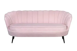 купить Дизайнерский диван Pearl Triple Pink на черных ножках в интернет-магазине в Санкт-Петербурге