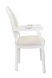 Мягкий стул с подлокотниками Volker Arm Beige and White №1 в Санкт-Петербурге