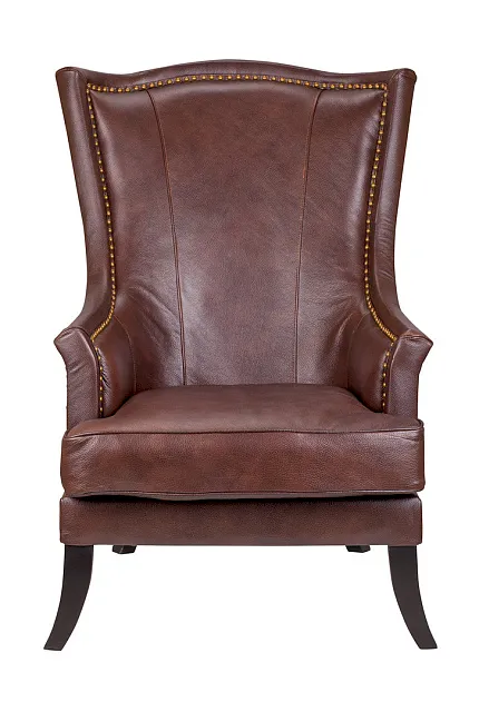 Кожаное кресло коричневое Chester Leather в Санкт-Петербурге