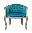 Низкое кресло ретро Kandy Blue Velvet №0 в Санкт-Петербурге