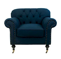 Классическое кресло Kavita Dark Blue в Санкт-Петербурге