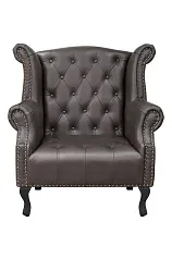 Каминное кожаное кресло Royal Brown V2 в Санкт-Петербурге