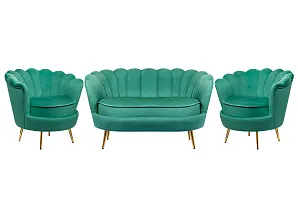 фото Комплект кресел и дивана ракушка Pearl Double Green V2 в Санкт-Петербурге