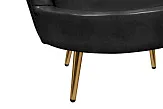 Низкое кресло ракушка Pearl Black V2 №6 в Санкт-Петербурге