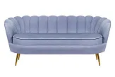 Трехместный диван ракушка для гостиниц Pearl Triple Blue №0 в Санкт-Петербурге