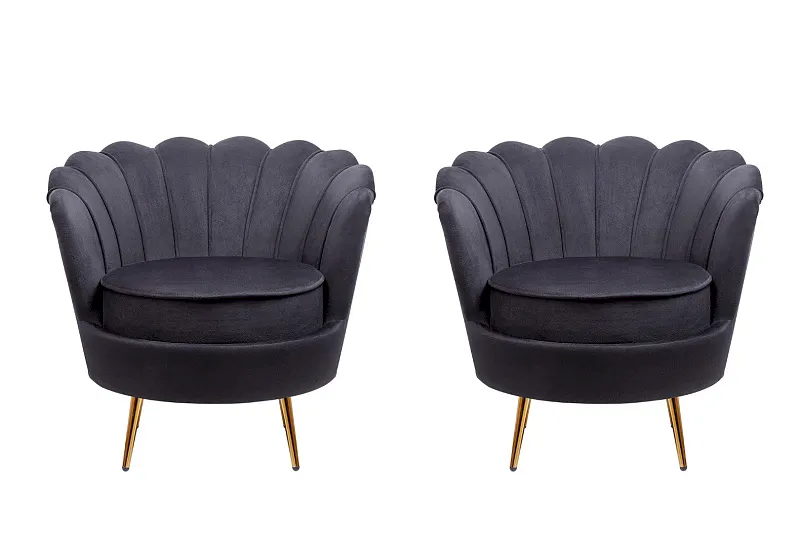Комплект кресел ракушка Pearl Black в Санкт-Петербурге Комплект кресел ракушка Pearl Black