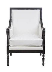 купить стильное Классическое американское кресло Colin White Leather в интернет-магазине в Санкт-Петербурге