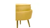 Кресло с пуфом ракушка Pearl Yellow №8 в Санкт-Петербурге