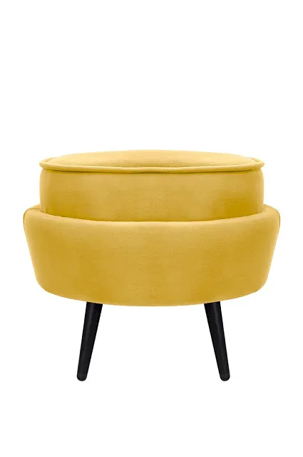 Пуф Pearl Adorn Yellow на черных ножках в Санкт-Петербурге Пуф Pearl Adorn Yellow на черных ножках