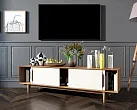 Консоль в Скандинавском стиле под TV "Бруни (Bruni) с белыми фасадами" арт BR-22WH №1